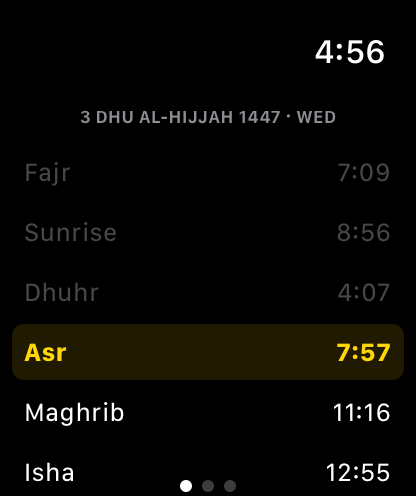 Main screen